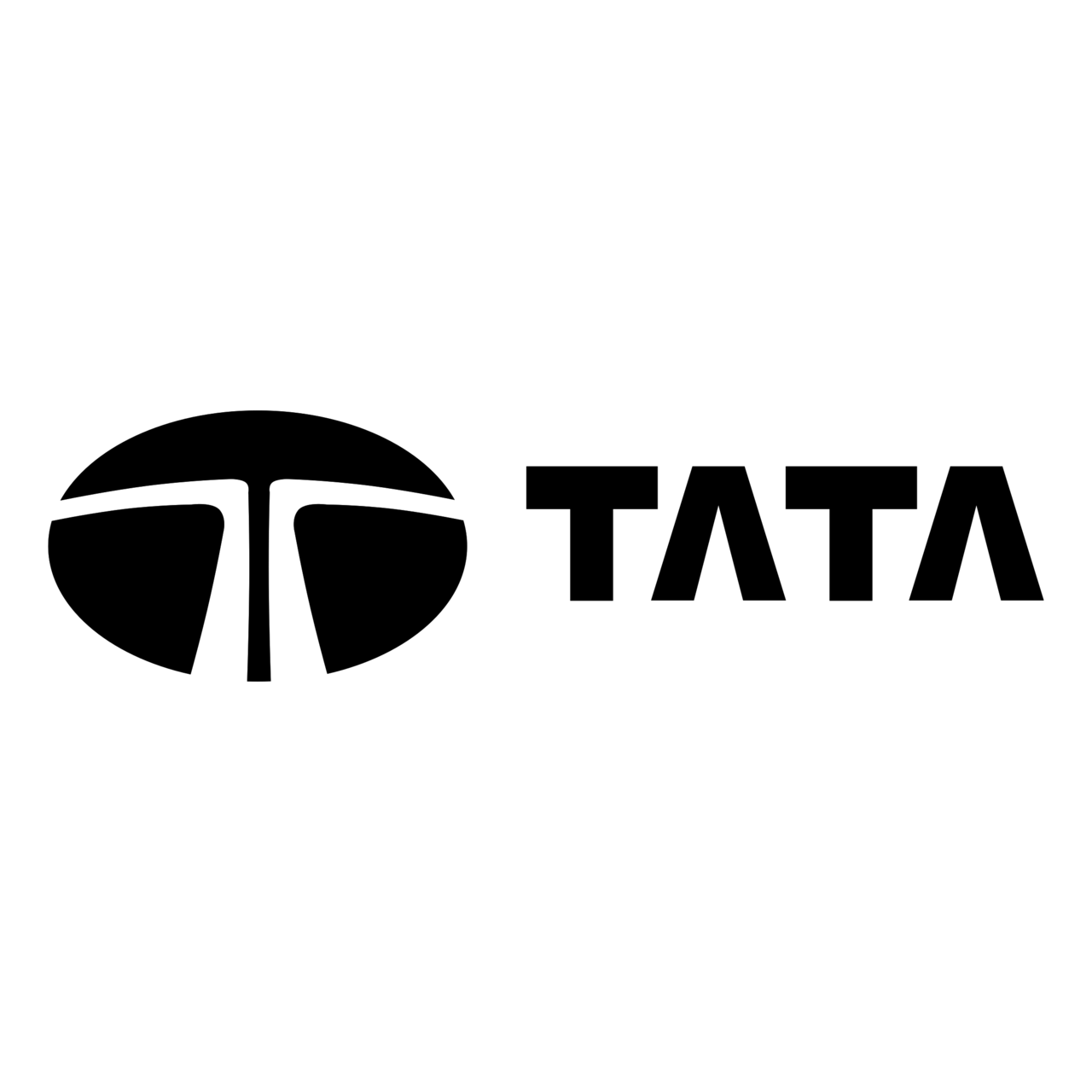 tata logo black and white